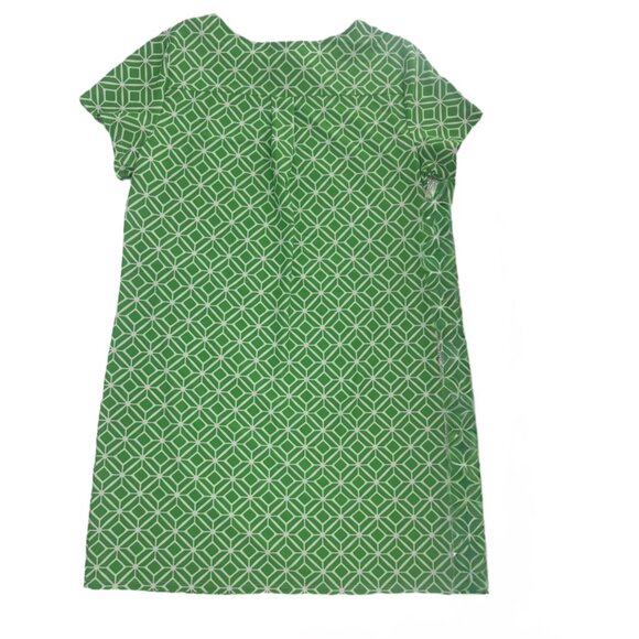 Jude Connally Green Geometric Print Mini Dress Size L (Fits Small) - Picture 3 of 6